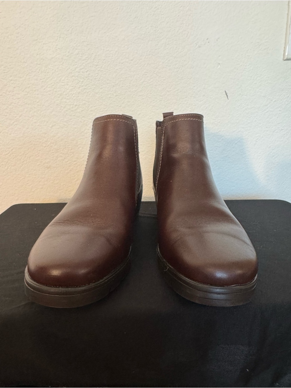 Flexi Women's Brown Leather Ankle Booties
